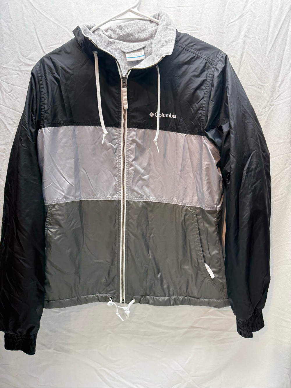 Columbia XL1342 Women’s Small Colorblock Fleece Lined Windbreaker Jacket